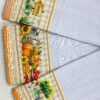 Kit 3 Panos de Prato Horta, Frutas e Celeiro – 50x70 cm com Renda Inglesa e Barra Digital